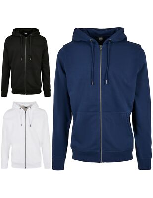 Urban Classics Herren Basic Terry Zip Hoodie Kapuzenjacke Jacke Sweatjacke