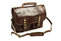Leather Twin Buckle Briefcase Shoulder Strap Made In Tuscany Leather Twin Buckle Briefcase Shoulder Strap Made In Tuscany