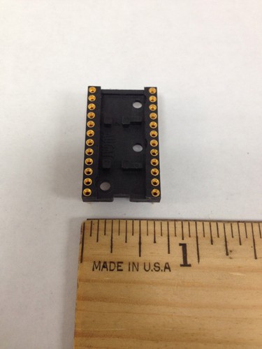 Augat 524-AG10D-ES IC Gold 24 pin macchina perno presa IC corpo largo - Foto 2 di 5