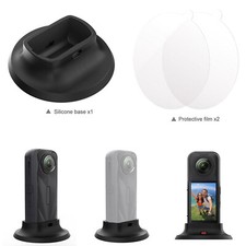 Silicone Base for Insta360 X5 Panoramic Camera Desktop Adhesive Support Stand