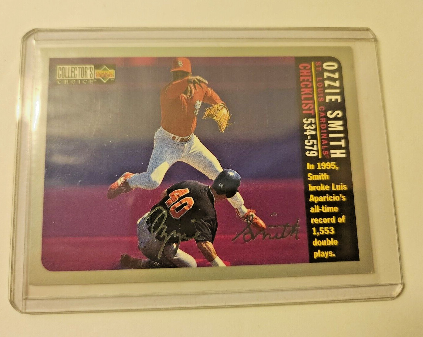 1996 Upper Deck Collector's Choice - Checklist #756 Ozzie Smith