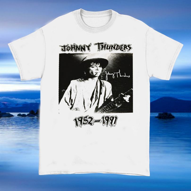 Singer Johnny Thunders T Shirt White Size S To 5XL | eBay