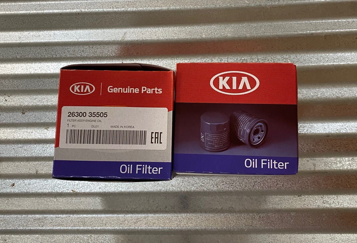 KIA 2630035505 Cross reference oil filters