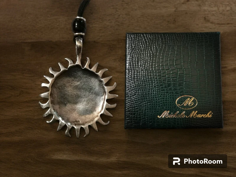 Ciondolo Eclisse di Sole e Luna in Argento 925 - Immagine 4 di 4