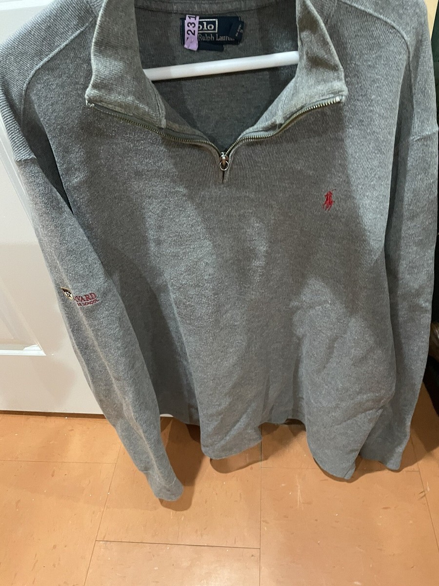 Polo Ralph Lauren Harvard Business School 100% 1/4 Zip Sweater
