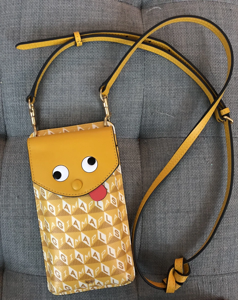 Anya Hindmarch I Am A Plastic Bag Zany Phone Pouch on Strap