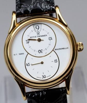 [NEAR MINT] Revue Thommen G.T. 1885 Saltarello Jump Hour Hand Winding Mens Watch