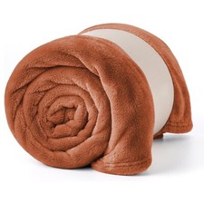 Super Soft Fleece Blanket Sofa Bed Throw Large Faux Fur Reversible Travel Throw