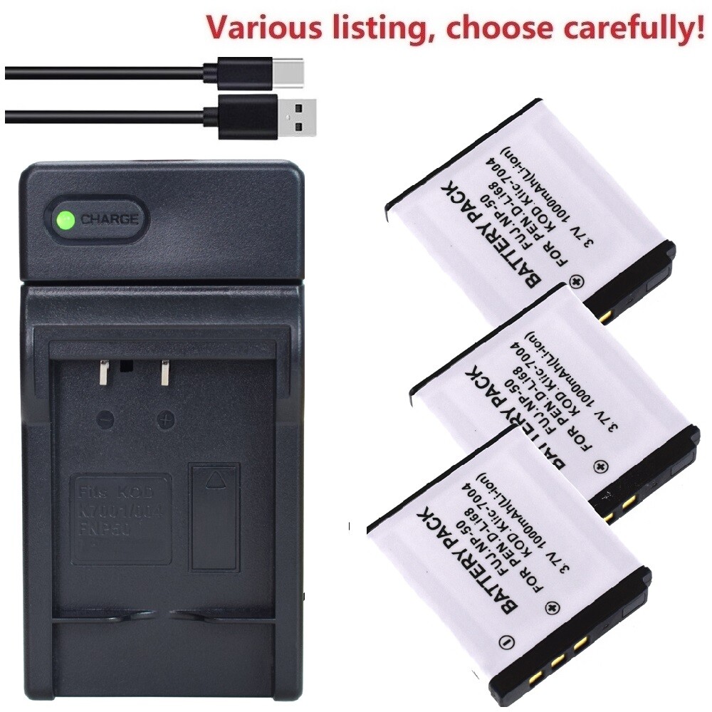 Lithium Ion Battery Charger Pentax Optio Vs20 Battery Battery Or