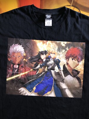 Fate/Stay Night Shirt Mens XL Black Unlimited Blade Works