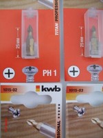 Bits PH1/ PH2/ Ph3 Phillips Titan Kwb Schrauberbits Bitset 5 StüCk