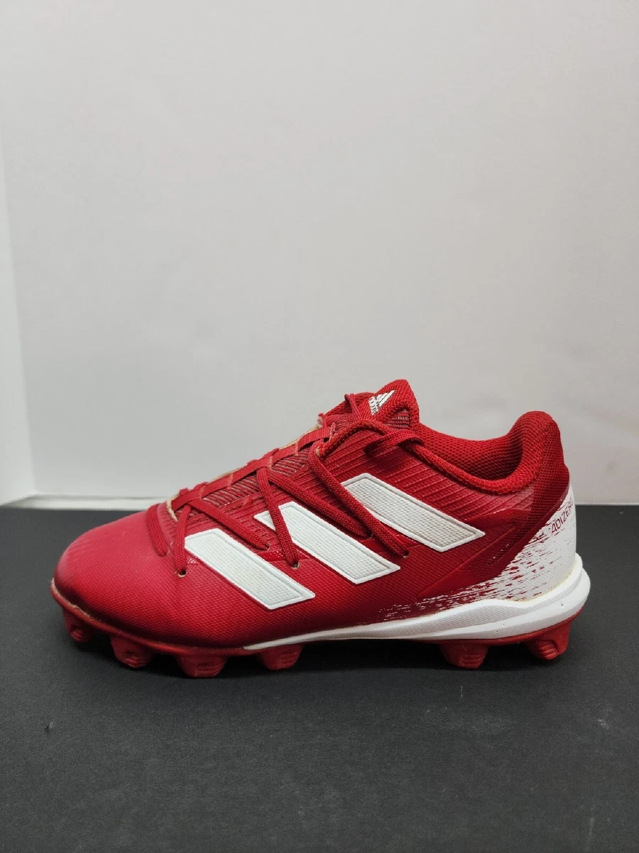 Red adizero cheap baseball cleats