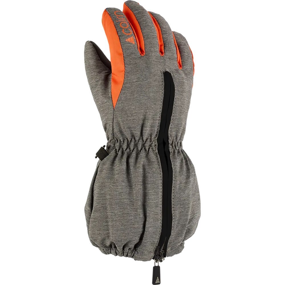 Gants de ski enfant Cairn Leo 2 B C-Tex gris foncé et rouge