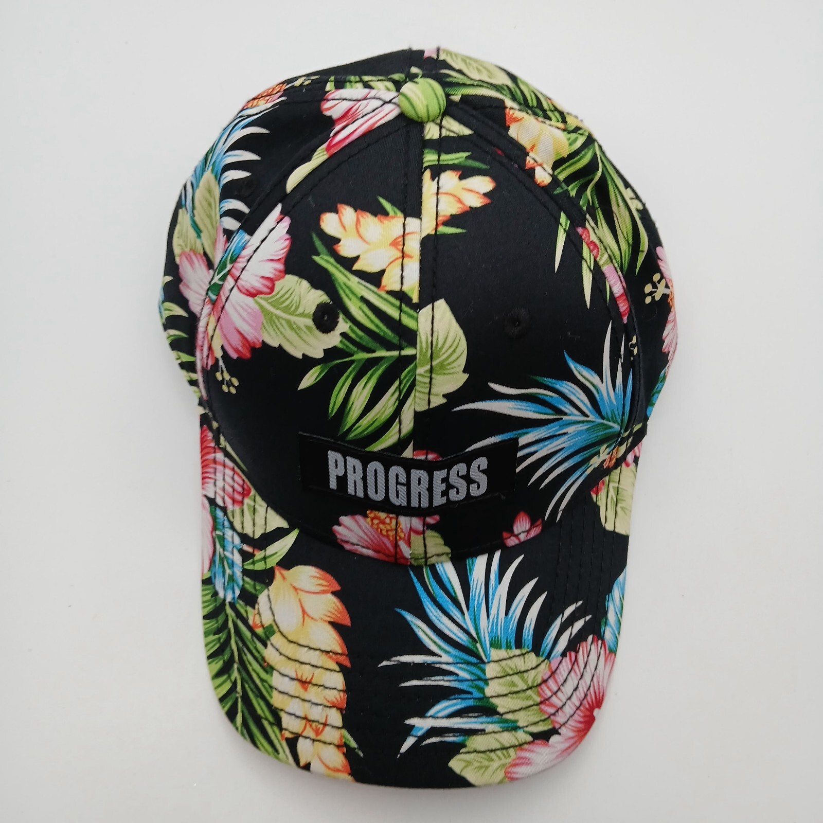 "Progress" Script Hawaiian Hat Cap Snapback Multi… - image 5