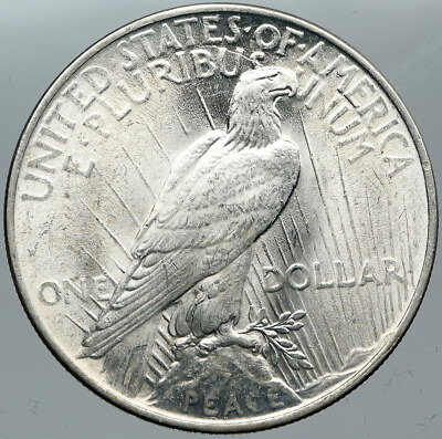 1922 USA United States LIBERTY EAGLE Vintage Silver OLD PEACE