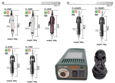 HIOS Electric Screwdriver Screw Driver CL-2000/3000/7000 Power Supply CLT-45/60