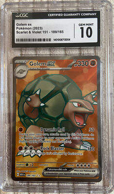 Pokémon TCG Golem ex Scarlet & Violet - 151 189/165 Holo Ultra