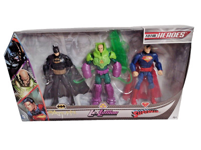 DC Comics Total Heroes 3er Pack Batman Superman Lex Luthor Actionfiguren