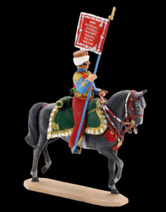 Figurine Officier De Chasseur - Résine 120mm - Par Bernard Queruel, Occasion