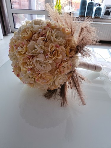 Bridal Bouquet Wedding Handmade Gelin - Picture 3 of 5