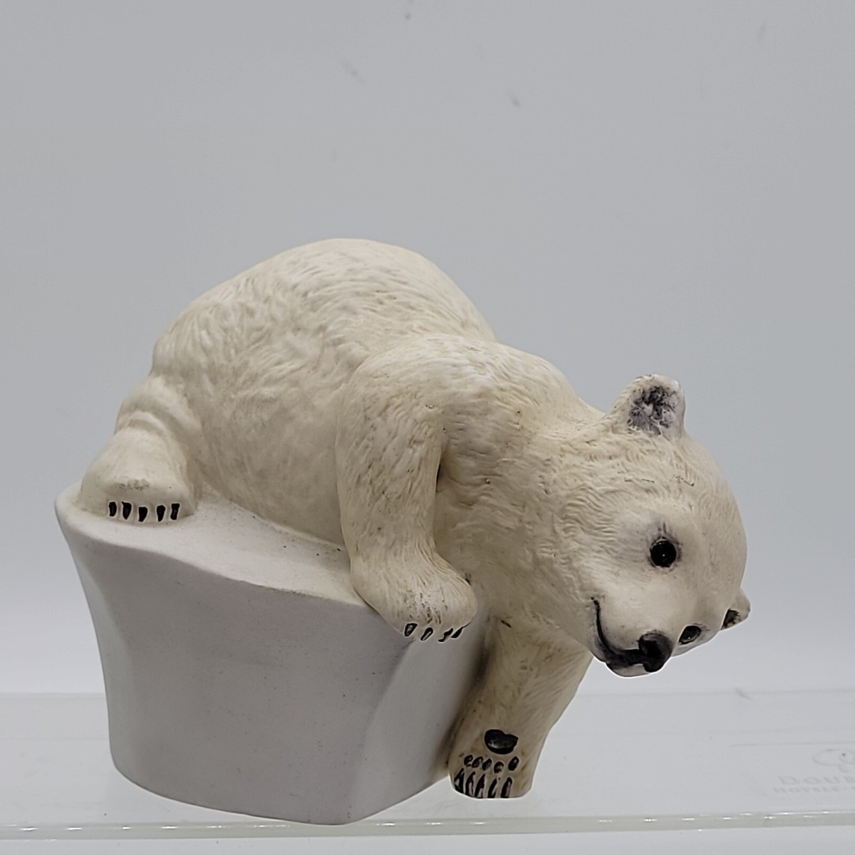 Brrrrr! by Eva Dalberg 1982 Bisque Porcelain Polar Bear on Ice