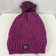 Polar Extreme Woman's Sherpa Lined and Braided Cuff Insulated Thermal Winter Hat