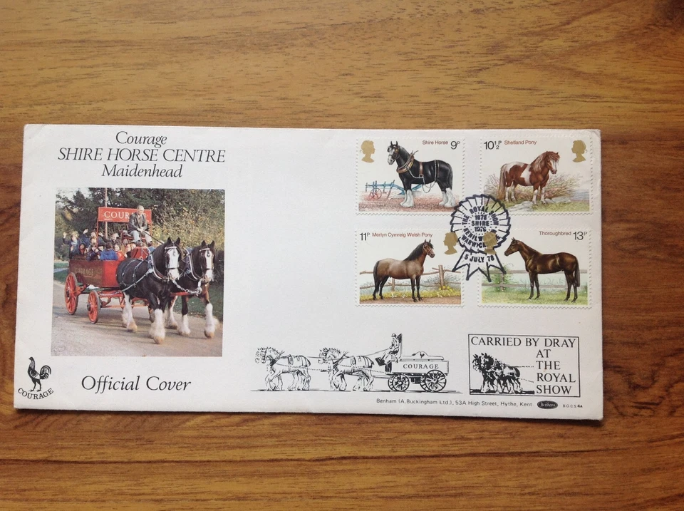 Maidenhead Shire Horse Centre Commemorative cover 1978 Royal Show  pmk. - Image 3 of 3