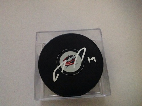 Ryan Johansen Signed Columbus Blue Jackets Hockey Puck PSA DNA COA Autographed d - Picture 3 of 3