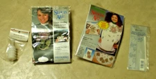 2 Vtg (vintage) Sequin Art kits Designs Poinsettias and Rose!