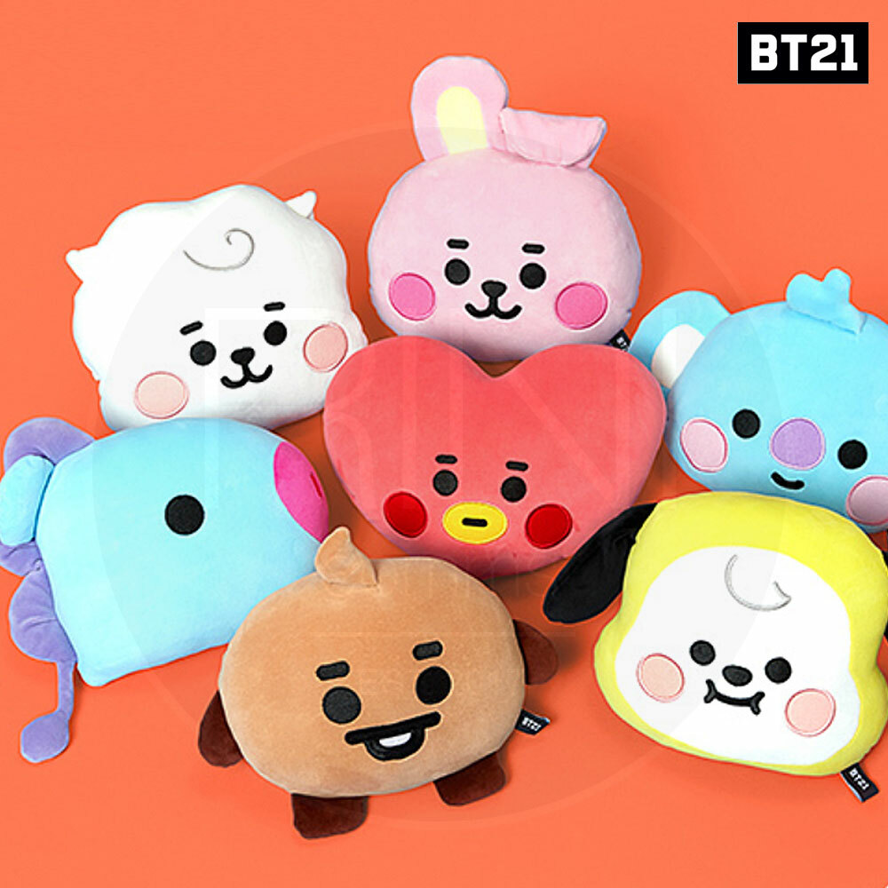 BTS BT21 Official Authentic Goods Baby Flat Face Cushion +