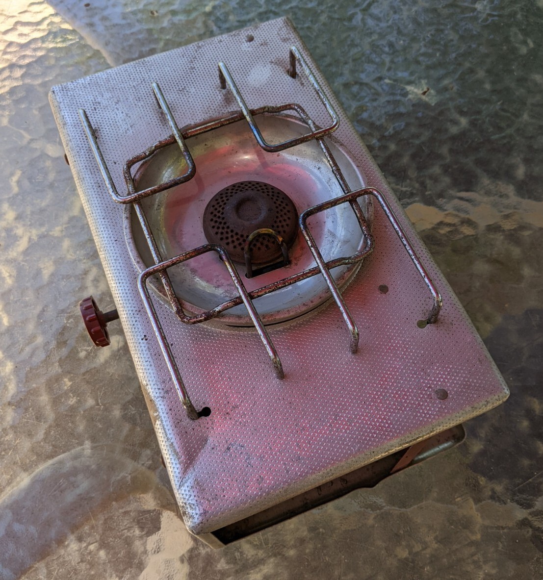 Vintage Çoleman Picnic Camp Stove LP Gas #5404 Single Burner