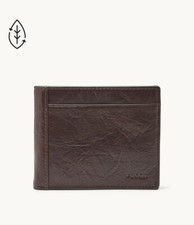 Fossil Men's Neel Large Coin Pocket Bifold Brown ML3890200