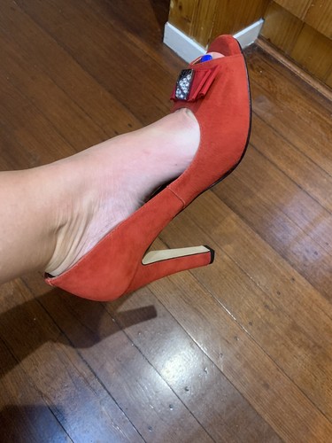 ❤️❤️❤️ New Very Rare Peeptoe Mimco Heels SANDALS SHOES 41 Or 10 - Picture 2 of 12