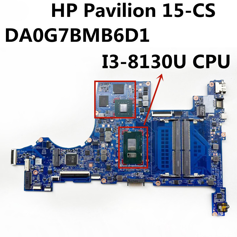 For HP 15-CS With i3-8130U CPU N16S-GTR-S-A2 GPU DDR4 Motherboard