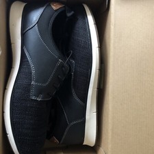 IZOD Męskie Breeze Dzianinowe Casual Oxford Style Sneakersy Pianka z pamięcią kształtu Czarne NWB 10.5