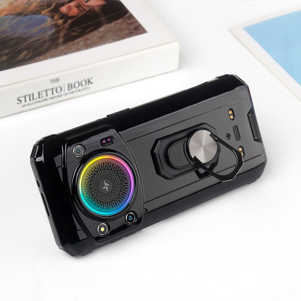 Funda de teléfono TPU carcasa de silicona + soporte de anillo montaje para FOSSiBOT / HOTWAV