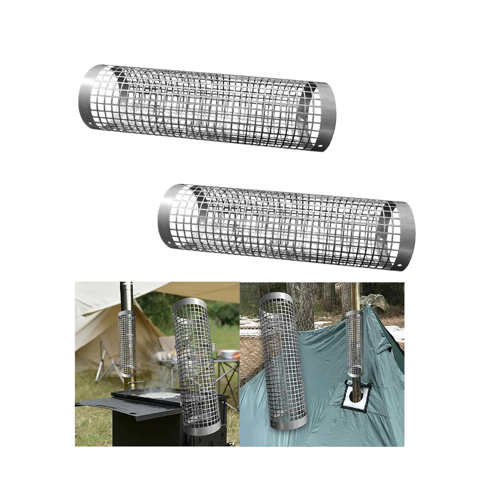 Tent Stove Chimney Pipe Fireplace Durable Stove Pipe Spark Arrestor