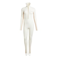 Women's Adidas Originals Off White Premium Knit Stretch Jumpsuit IX0958 XL New
