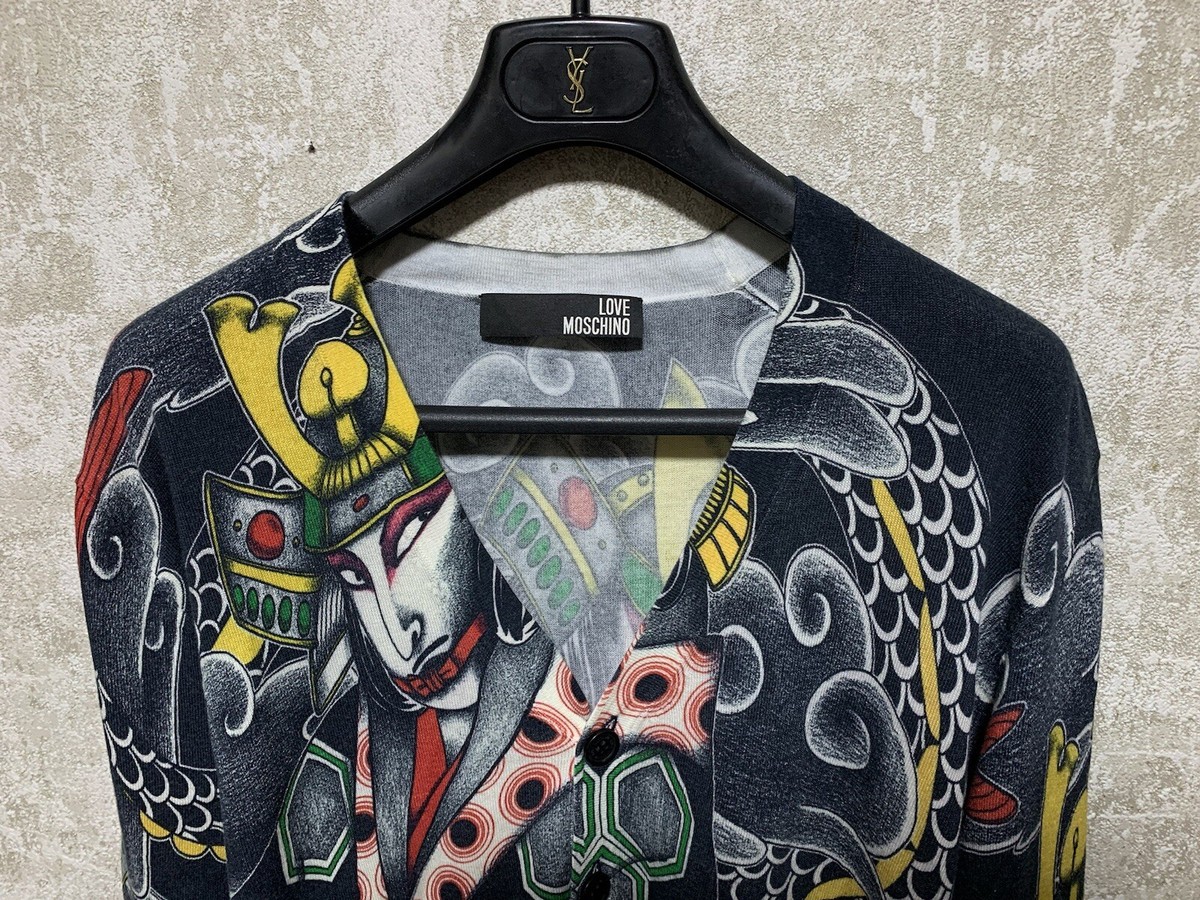 Love Moschino Yakuza Tattoo Japan Motive Samurai Print