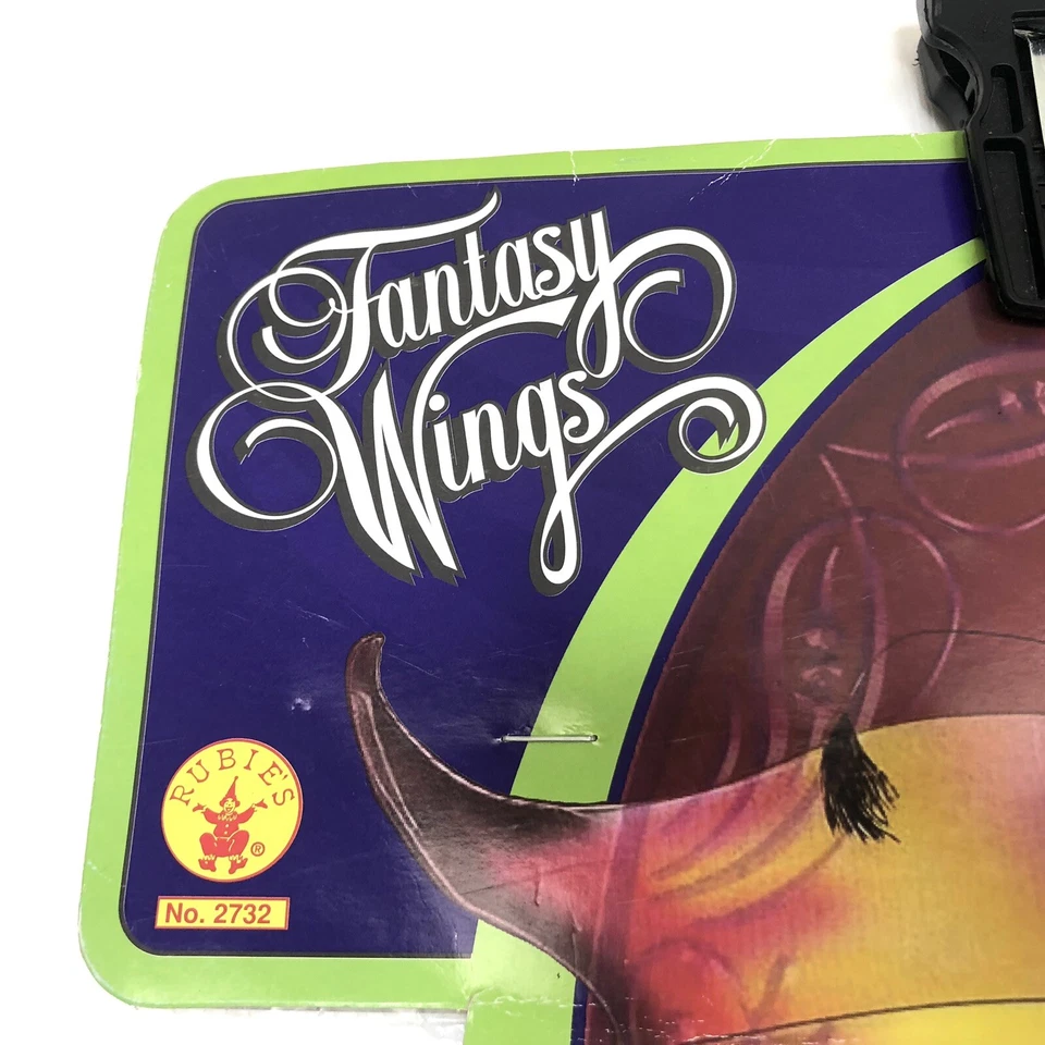 Phoenix Wings 30” Rojo, Amarillo y Negro Disfraz Accesorio Halloween Foto 3 de 4