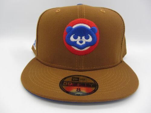 RARE New Era 59FIFTY Exclusive Chicago Cubs 91 All Star Game Brown Hat - Size 8
