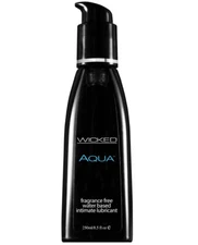 Wicked Sensual Care Aqua Water Based Lubricant Fragrance Free 8.5 Oz
