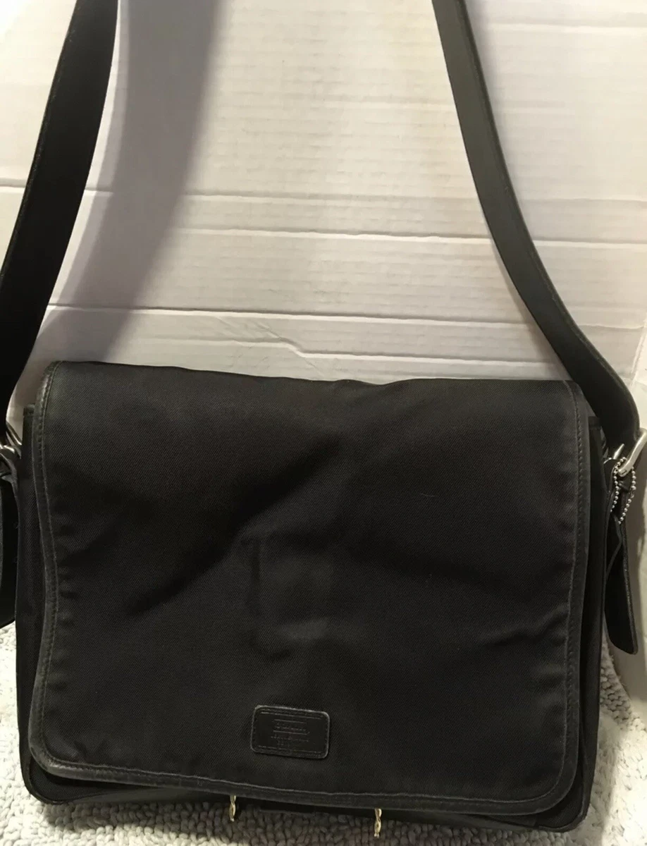Coach nylon store crossbody black