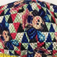 Dolls Color Triangles Print Knitted Fabric Face-Mask Made In Mexico Cubre-bocas