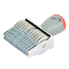 Multipurpose Number Stamp 12 Digit Alphabet Rolling Wheel Office RubberStamp