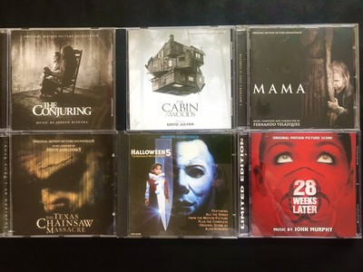 Sammlung von Horrorfilm-Musik-CDs (soundtrack)