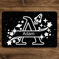 Custom Personalized Space Monogram Name metal sign - Wall | door | Room |Decor  