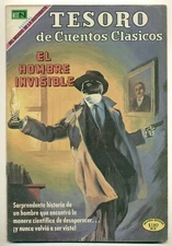 TESORO de CUENTOS CLASICOS #146 El Hombre Invisible, Novaro Comic 1969