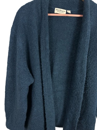 Norm Thompson ladies Blue WOOL blend open front cardigan Extra Large XL - Picture 3 of 13