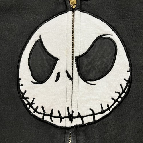 The Nightmare Before Christmas Jack Skellington Zip Up Hoodie Kids 8A Paris - Picture 5 of 10